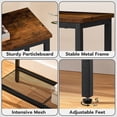thumbnail image 5 of 29.5" Narrow Console Table, Small Entryway Table with Shelf, 2 Tier Thin Sofa Table, Behind Couch Table, Side Table, for Hallway, Living Room, Bedroom, Rustic Brown and Black, 5 of 16