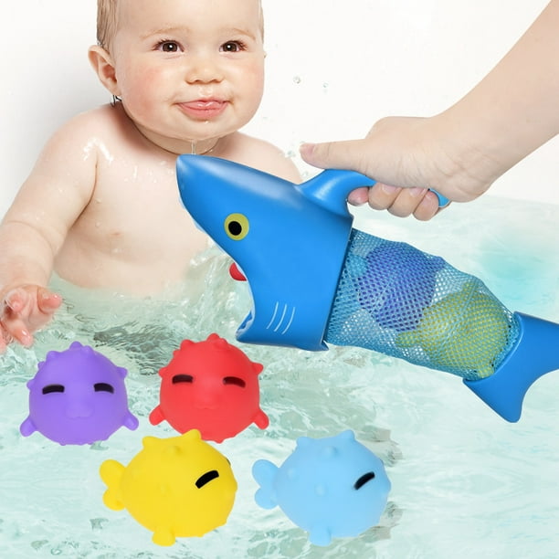 Jouets de bain bébé requin, jouets de bain sans moisissure, jouets