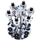 thumbnail image 5 of Dispensador de bebidas Ticfox montado en la pared giratorio soporte para 6 botellas dispensador óptico bebidas vino acero bar mayordomo, 5 of 14