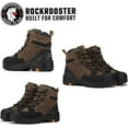 thumbnail image 4 of ROCKROOSTER Men's Woodland 6" Soft Toe Waterproof Industrial & Construction Work Boots for Landscaping, Maintenance, Transportation and Utilities, Metal Free AK639-10.5, 4 of 6