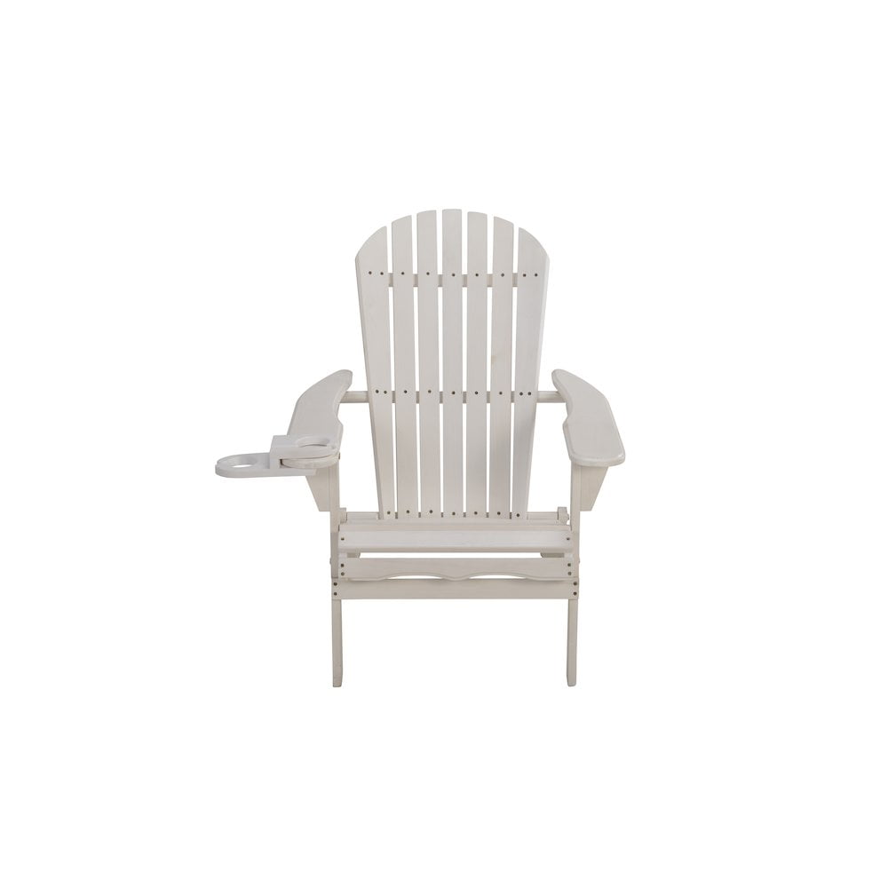 Jiallo Foldable Adirondack Chair With Cup Holder Conversation Set