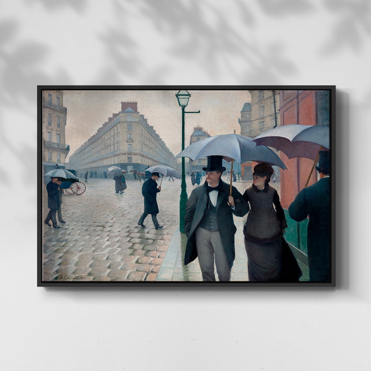 Vintage Landscape-CCXCIV By Wexford Home Framed in Black Wood Gallery Wrapped Canvas 27 in. x 41 in.