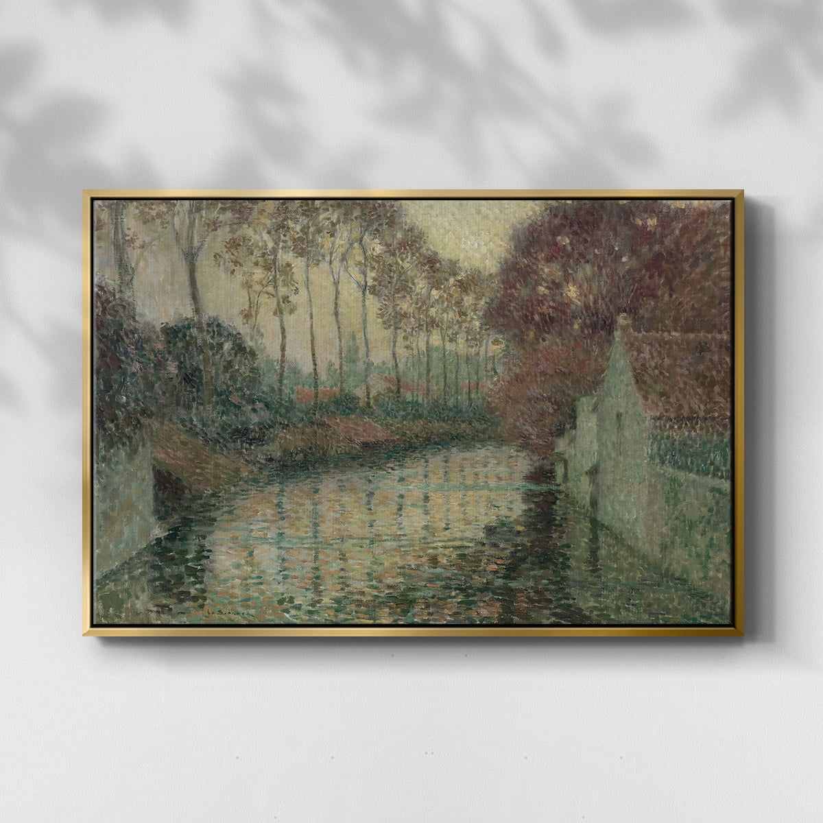 Vintage Landscape-CCCXXV By Wexford Home Framed in Gold Wood Gallery Wrapped Canvas 25 in. x 37 in.