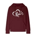 thumbnail image 4 of Qiopertar Chandail en Molleton à Manches Longues Col Rond Imprimé pour Femmes, Ample, Pull, Blouse en Solde, Livraison Gratuite à Moins de 5$, jusqu'à 90 % de Réduction, 4 of 4