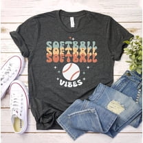 Softball Vibes T-Shirt, Sports Shirt, Baseball Mom , Game Day Tee, Mom Life Top, Game Day Vibes Shirts, Sports Parent , Boho Shirts Tshirt All Size S-5XL