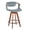Multi-color, variant on LumiSource Walnut Bamboo, Black Metal, Black PU Oracle Counter Stool