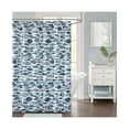 thumbnail image 1 of Sanibel 72" x 72" Faux-Linen Shower Curtain - Undersea - Blue and White, 1 of 1