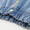 thumbnail image 6 of LYMAYTER 5-14Y Girls Teen Girls Button Front Denim Skort A Line Casual Summer Regular Fit Skort, 6 of 8