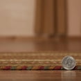 thumbnail image 4 of VHC Brands Tea Cabin Jute Rectangular Rug 60x96 Country Braided Flooring, Moss Green and Deep Red, 4 of 11