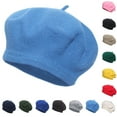 thumbnail image 3 of ZQUUVOU Women Wool Beret Hats Solid Color Classic Beanie Winter Cap Beanie Hats Fashion Beret Caps for Girls Lady Red, 3 of 3