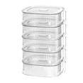 thumbnail image 1 of Funda aislante para platos de verduras, multifuncional, para sobras, para mesa de cocina, a prueba de polvo, 5 capas, 1 of 14