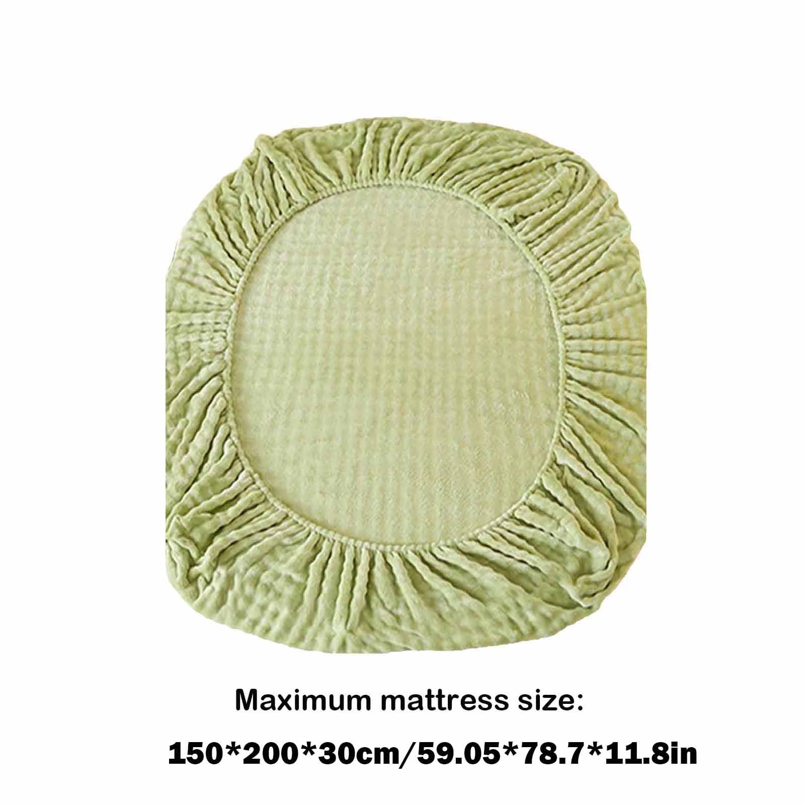 Mouliraty Bed Sheet Winter Velvet Bed Piece Padded Bed Cover Mattress Protector Thickened Velvet Bed Cover Velvet Bedspread