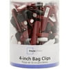 Mainstays 4" Bag Clips, 48 Count