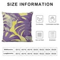 thumbnail image 5 of FUMJ Decorative Throw Pillow Cover Cushion Case Purple Aloha Tropical Pattern Monstera Palm Nature Adornment Watercolor Bali Botanic Calico Dress Farmhouse Pillowcase for Car Couch, 5 of 5