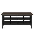 thumbnail image 1 of Twin Star Home Two Tone Storage Bench w/ Removable Dividers, Black, 1 of 1