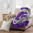 thumbnail image 3 of The Northwest Group  Kansas State Wildcats 46" x 60" Dimensional Micro Raschel Plush Throw Blanket, 3 of 5