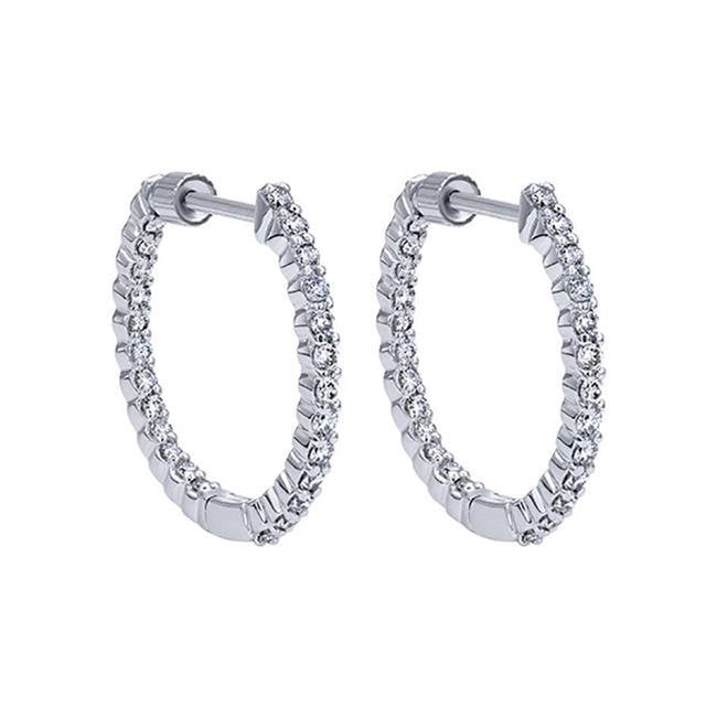 Harry Chad Enterprises 53262 3.80 Carats Diamonds Women Hoop Earrings ...