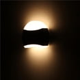 thumbnail image 4 of Bewildely 12W / semicircular (negro + blanco) lámpara de pared exterior lámpara de pared de balcón al aire libre LED al aire libre simple Iluminación y accesorios No.2 Bewildely HA025612-02, 4 of 6