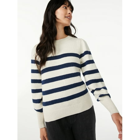 Free Assembly Women's Puff Shoulder Sweater