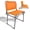 Orange-support legs, variant on LIFERECORD Foldable Stadium Seat Chair with Back Support, Portable Bleacher Seat for Sports Games, Concerts, Parks - 225 lbs Capacity, Waterproof 600D Oxford Fabric, Dual Carry Options