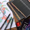 thumbnail image 2 of 72 Oil Based Colored Pencils Set, 72 pcs Premium Color Pencils, Vibrant Colors, Break-Resistant Core, Organized in Presentation Tin Case, 2 of 7