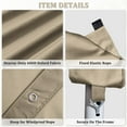 thumbnail image 5 of Pakunoda 10' X 20' Carport Canopy Replacement Cover, Portable Car Garage Shelter Party Top Tent with 34PC Ball Bungees, Sand (Only Cover, Frame Not Included), 5 of 8