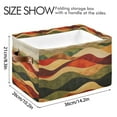 thumbnail image 4 of Yayeee Canvas Storage Basket with Handles for Shelves Fabric Bins Closet Organizer, Abstract Desert Pattern, 4 of 8
