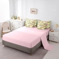 thumbnail image 5 of jejeloiu Kawaii Fruit Avocado 7pcs Bedding Comforter Set,Cartoon Heart Print Queen Bedding Sets,Green Pink Queen Sheet Sets For Boys Girls,Microfiber Bedroom Decor Reversible, 5 of 8
