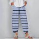 thumbnail image 2 of Pantalones de Mujer Traje Verano Cómodo de Moda Impreso Pantalones Recortados, Pantalones Elásticos Casuales, 2 of 5