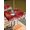 FireBrick, variant on Outdoor Tablecloth with Umbrella Hole and Zipper, Red Gnomes Christmas Square Table Cloth 60x60 Inch Waterproof Tablecloth, Xmas Weeping Balls Snowflake Picnic Table Cover for Patio Camping