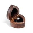 thumbnail image 1 of Wislist Caja de anillo de nogal en forma de corazón, caja de regalo de madera para joyería, propuesta, ceremonia de boda, regalo de cumpleaños oso de fresa Electrónica, 1 of 5