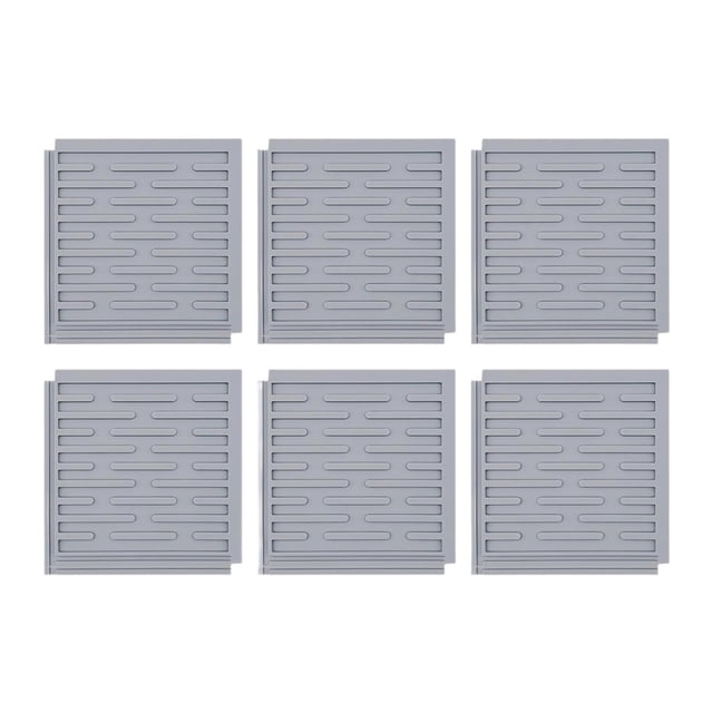 Mujas de secado para platos de silicona 6x para encimeras de cocina Papas no deslizantes almohadillas de aislamiento protector para tazones en casa