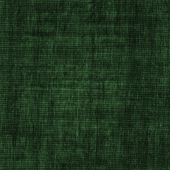 Ahgly Company Indoor Square Abstract Emerald Green Modern Area Rugs, 8' Square
