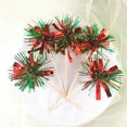thumbnail image 6 of Sparkle Tinsel Decorations,Portable Foil Firework Cake Toppers,QZS Cocktail Toothpicks,Fruit Cocktail Supplies for Indoor and Outdoor(Red,Green), 6 of 6