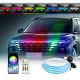 thumbnail image 1 of Ganfancp Luces Exteriores para Coches, 59/71 Pulgadas Tiras de Capó Del Coche con Dreamcolor Chas-Ing, Led Daytime Running Strip, App Inalámbrica y Mando a Distancia Ofertas Del Día 1X Tira de Luz 1X, 1 of 7