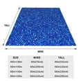 thumbnail image 3 of Bingfone Blue Circles Mosaic Print Flannel Fleece Blanket Throw Blanket for Bed,Sofa,Couch,Travel,Camping(80"x60" ), 3 of 8