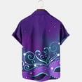 thumbnail image 4 of Xixinqiwan Mens Mardi Gras Clothing,Mens Short Sleeve Carnival V Neck Casual Tshirts New Orleans Parade Custume Tops, 4 of 6