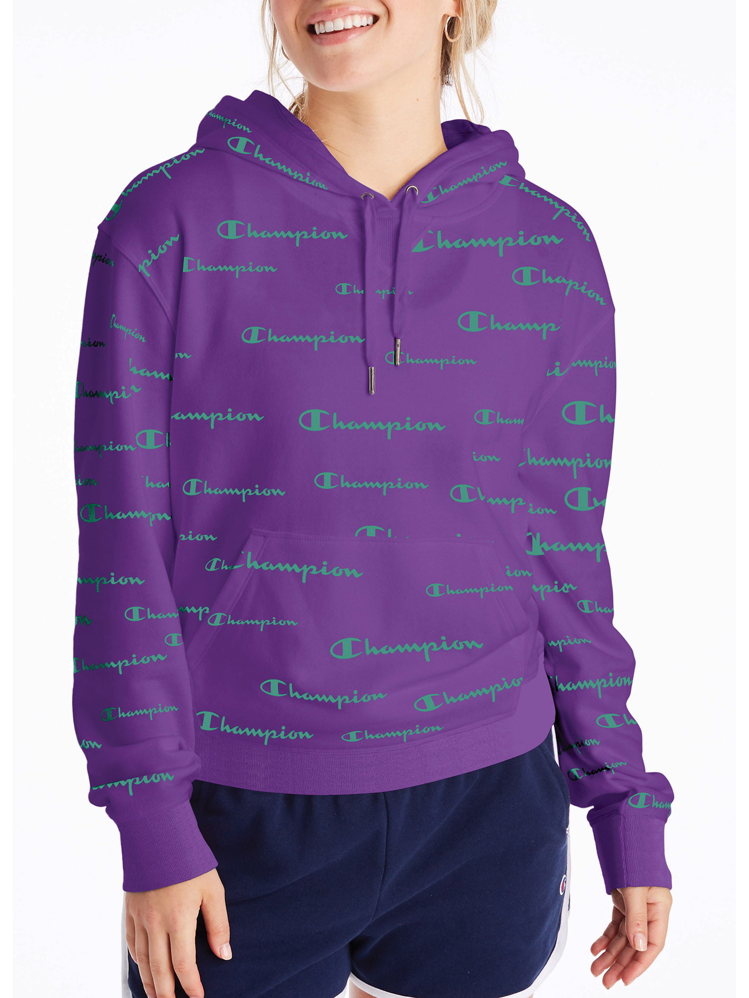 light purple women's champion hoodie