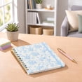 thumbnail image 2 of Pen+Gear Spiral Journal, Light Blue Floral, 6” x 8”, Ruled, 192 Pages, 2 of 8