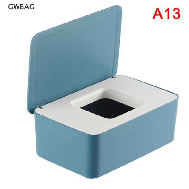 GWBAG Caja De Almacenamiento De Toallitas Húmedas A Prueba De Polvo Con Tapa , Pañuelos De Escritorio Para El Hogar , Dispensador Portátiles