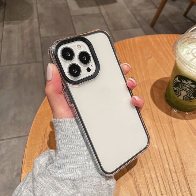 Carcasa Macaron Transparente A Prueba De Golpes Parachoques Funda Para iPhone 11 12 Pro Max Color Caramelo Trasera