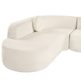 thumbnail image 5 of GDF Studio Luxury 122" Extra Large Sectional Sofa, 4 Seater Curved Corner Sofa with Round Cushions, Beige, 5 of 11