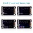 MIC+LINE Sound Level Meter Clock Stereo Audio Display Music Spectrum ...