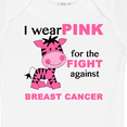 thumbnail image 4 of Inktastic I wear PINK for the fight against Breast Cancer Boys or Girls Baby Bodysuit, 4 of 5