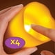 thumbnail image 1 of 4 Velas Cera Natural Con Led Y Timer Temporizador Diario, 1 of 1