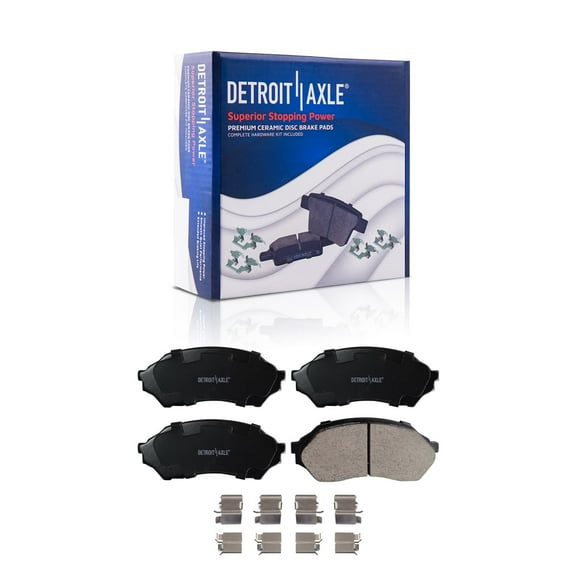 Detroit Axle - 1.6L Front Ceramic Brake Pads for 1999 2000 2001 2002 2003 Mazda Protege