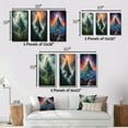 thumbnail image 4 of Designart "Enigmatic Splendid Peak Enchanted Reveries II" Meadow Framed Wall Art Set Of 3 - Green Traditional Frame Canvas Set For Living Room Decor, 4 of 6