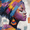 African Woman Portrait Abstract, variant on Qisvanset Hello Typography Canvas Wall Art 15.75x11.81 INCHES