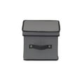 thumbnail image 5 of Household Essentials China Plate Storage Box, Salad Plate Storage, Windowed Panel, Stackable and Foldable Frame, Handles and Fully Removable Lid, Gray, 5 of 8