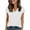 White, variant on BLCHUNen Short Sleeve Sweaters for Women Casual Ribbed Button Lightweight Crew Neck Pullover Summer Blouses